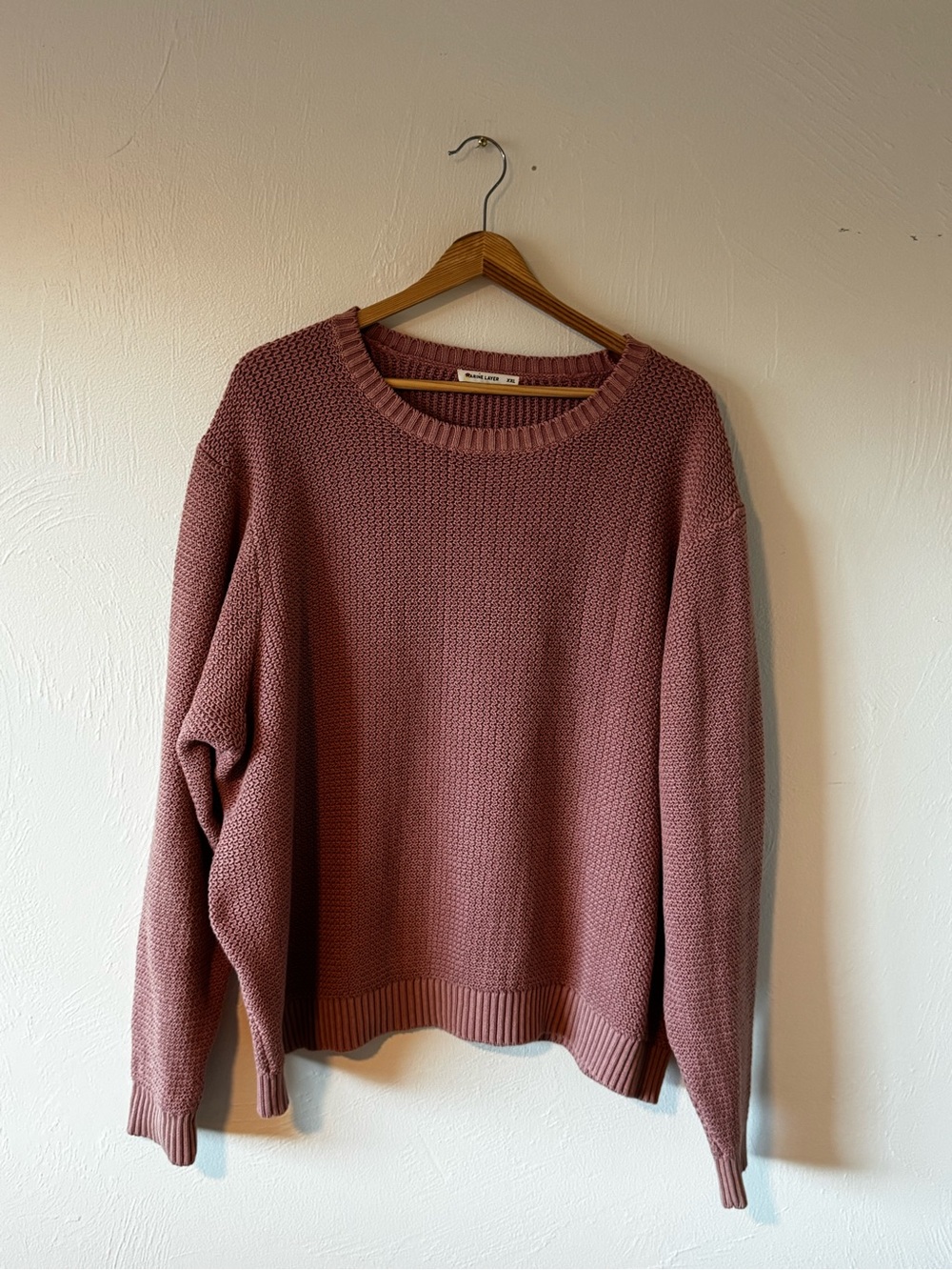 Marine Layer Men’s Rosewood Knit Crewneck Sweater